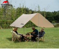 NH20TM006-SR Girder Shelter / Sun Shade Tarp with 2 Poles (Small Rectangle 3x4m)
