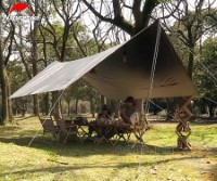 NH20TM006-SR Girder Shelter / Sun Shade Tarp with 2 Poles (Small Rectangle 3x4m)