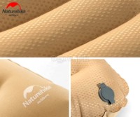 NH21ZT002 Foldable Inflatable Flock Texture Travel Pillow