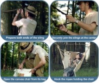 NH22DC003 Indoor / Outdoor Canvas Hanging Swing Chair
