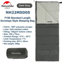NH22MSD05 F150 190 x 75cm Standard Length Envelope Style Sleeping Bag