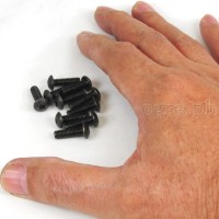 BCB-ALRH10 10 pcs Black Alloy Button Head Hex Bolts for Bike Bottle Cage