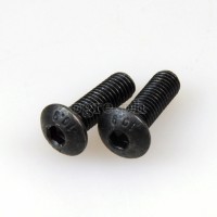 BCB-ALRH2 2 pcs Black Alloy Button Head Hex Bolts for Bike Bottle Cage
