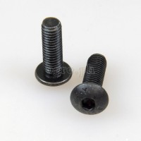 BCB-ALRH2 2 pcs Black Alloy Button Head Hex Bolts for Bike Bottle Cage