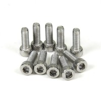 BCB-SSCH10 10 pcs Stainless Steel Cap Head Hex Bolts for Bike Bottle Cage