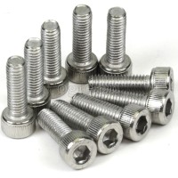 BCB-SSCH10 10 pcs Stainless Steel Cap Head Hex Bolts for Bike Bottle Cage