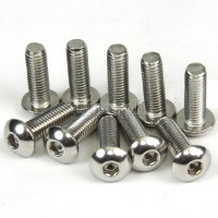 BCB-SSRH10 10 pcs Stainless Steel Button Head Hex Bolts for Bike Bottle Cage