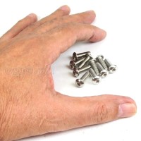 BCB-SSRH10 10 pcs Stainless Steel Button Head Hex Bolts for Bike Bottle Cage