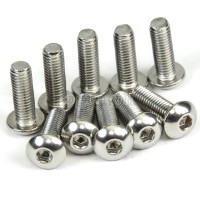 BCB-SSRH10 10 pcs Stainless Steel Button Head Hex Bolts for Bike Bottle Cage
