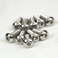 BCB-SSRH10 10 pcs Stainless Steel Button Head Hex Bolts for Bike Bottle Cage