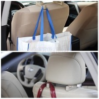HBH-01 Universal Bag Hanger Hooks (Headrest Mount) Set of 2pcs