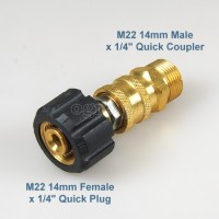 PWQ-05 M22 x 1/4 Quick Connect Coupler Set