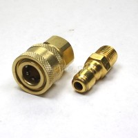 PWQ-01 1/4” Quick Connect Coupler Set (Brass)