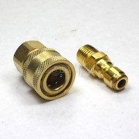 PWQ-01 1/4” Quick Connect Coupler Set (Brass)