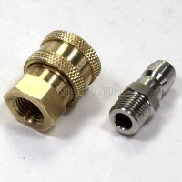 PWQ-01BS 1/4” Quick Connect Coupler Set (Brass/Stainless)