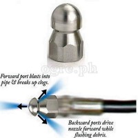 PWSH-00 Sewer / Drain Cleaning Hose with 4-point Sewer Nozzle (10 / 15 / 20 meters)