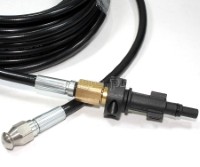 PWSH-01 Sewer / Drain Cleaning Hose with Polymer Adapter for Bosch/Black & Decker Wash Guns 10 / 15 / 20 meters