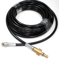 PWSH-01A Sewer / Drain Cleaning Hose with Alloy Adapter for Bosch/Black & Decker Wash Guns 10 / 15 / 20 meters