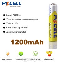 AAA1200 Rechargeable 1.2V AAA 1200mAh Ni-MH Battery 2-pack / 4-Pack