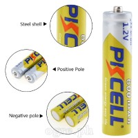 AAA600-Y Rechargeable 1.2V AAA 600mAh Ni-MH Battery 2-pack / 4-Pack