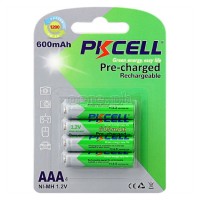 AAA600 Pre-Charged 1.2V AAA 600mAh Ni-MH Rechargeable Battery 2-Pack / 4-Pack