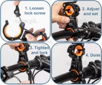 42501 Quick-Release Handlebar / Seatpost Holder for Bike Lights / Pumps / Accessories