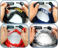 A600C 4-Digit Code Type Anti-Theft Chain Lock 1.2m