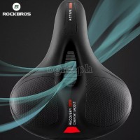 AQ-6090 Wide Rainproof Bike Saddle with High Density Memory Foam and Reflector Band