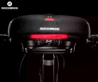 AQ-6090 Wide Rainproof Bike Saddle with High Density Memory Foam and Reflector Band