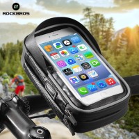 B31-BK Waterproof 360° Bike Handlebar Bag with 6.0 Inch TouchScreen Phone Case