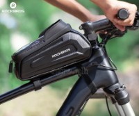 B68 Hard Shell Bike Frame Bag with 7.0 Inch TouchScreen Phone Case