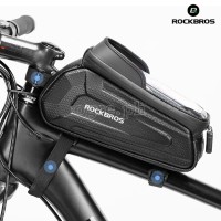 B68 Hard Shell Bike Frame Bag with 7.0 Inch TouchScreen Phone Case