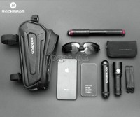 B68 Hard Shell Bike Frame Bag with 7.0 Inch TouchScreen Phone Case