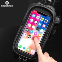 B68 Hard Shell Bike Frame Bag with 7.0 Inch TouchScreen Phone Case