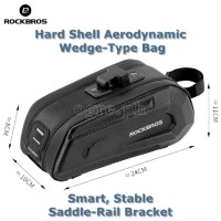 B69 Hard Shell Saddle Bag wth Quick-Release Mount (1.7L)
