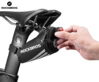 C28BK Mini Bike Saddle Bag with Quick-Release Buckle Mount