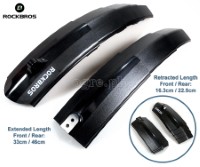 DNB-1001 Universal Front and Rear Retractable Mudguard Set with LED Tail Light