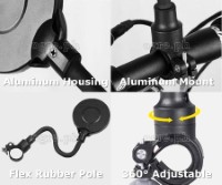 FK-419 360° Adjustable Acrylic Rearview Bike Mirror (Price is for one piece only)