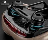 FU-3300L Wide Rainproof Bike Saddle with High Density Memory Foam and Built-In Tail Light