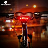 FU-3300L Wide Rainproof Bike Saddle with High Density Memory Foam and Built-In Tail Light