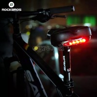 FU-5700L Rainproof Bike Saddle with High Density Memory Foam and Built-In Tail Light