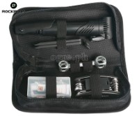 GJ9816 Portable Bike Tire Repair Kit with 16-in-1 Folding Tools Set and Mini Air Pump