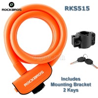 RKS515 Key Type Anti-Theft Cable Lock 1.1m with Mounting Bracket