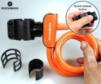 RKS515 Key Type Anti-Theft Cable Lock 1.1m with Mounting Bracket