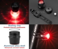 TL001 Ultralight USB Rechargeable Mini Red Warning Light