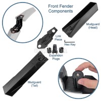 WS1001 Universal Front and Rear MTB Mudguard Set