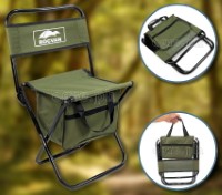 L162 Folding Mini Chair with Backrest and Zippered Compartment For Kids (29x33x59cm)