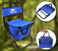L162 Folding Mini Chair with Backrest and Zippered Compartment For Kids (29x33x59cm)