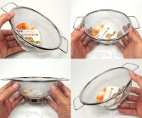 51605 Small Stainless Steel Mesh Colander with Handles 17.5cm (6.9”)