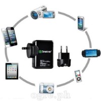 S-TC1 Dual USB Port AC Wall Charger / DC Car Adapter